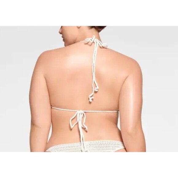 New with tags Skims Crochet Swim Triangle Bikini Top Size 4X in Marble - Picture 2 of 10